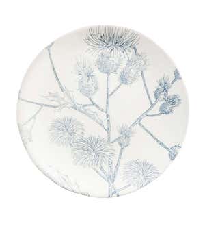 Botanical Brunch Thistle Flowers Ceramic 8" Salad Plate