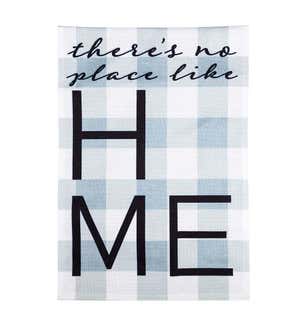 No Place Like Home Burlap Garden Flag with Four Interchangeable Icons