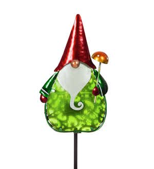36"H Secret Solar Garden Stake - Gnome