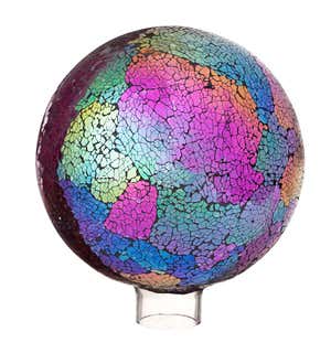 8" Multicolored Mosaic Glass Gazing Ball