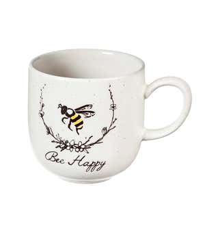 12 oz Ceramic Mug with Bee Sayings