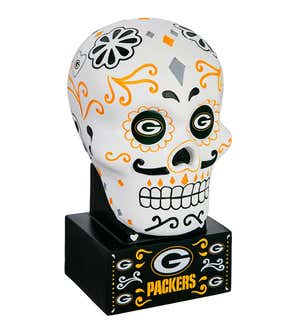 Green Bay Packers Sugar Skull Statue