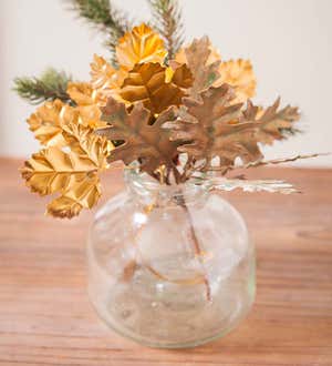 Gilded Metal Botanical Bouquet, 4-Piece Set