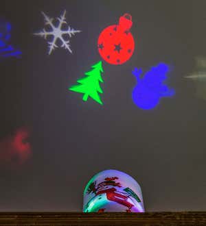 Lighted Snowman And Reindeer Wall Art Canvas
