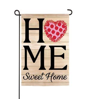 "Home Sweet Home" Garden Flag with Interchangeable Spring Icons