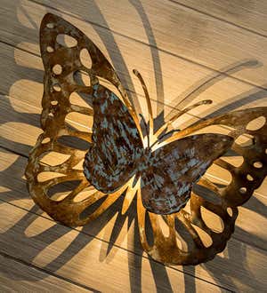 Lighted Laser-Cut Butterfly Wall Art