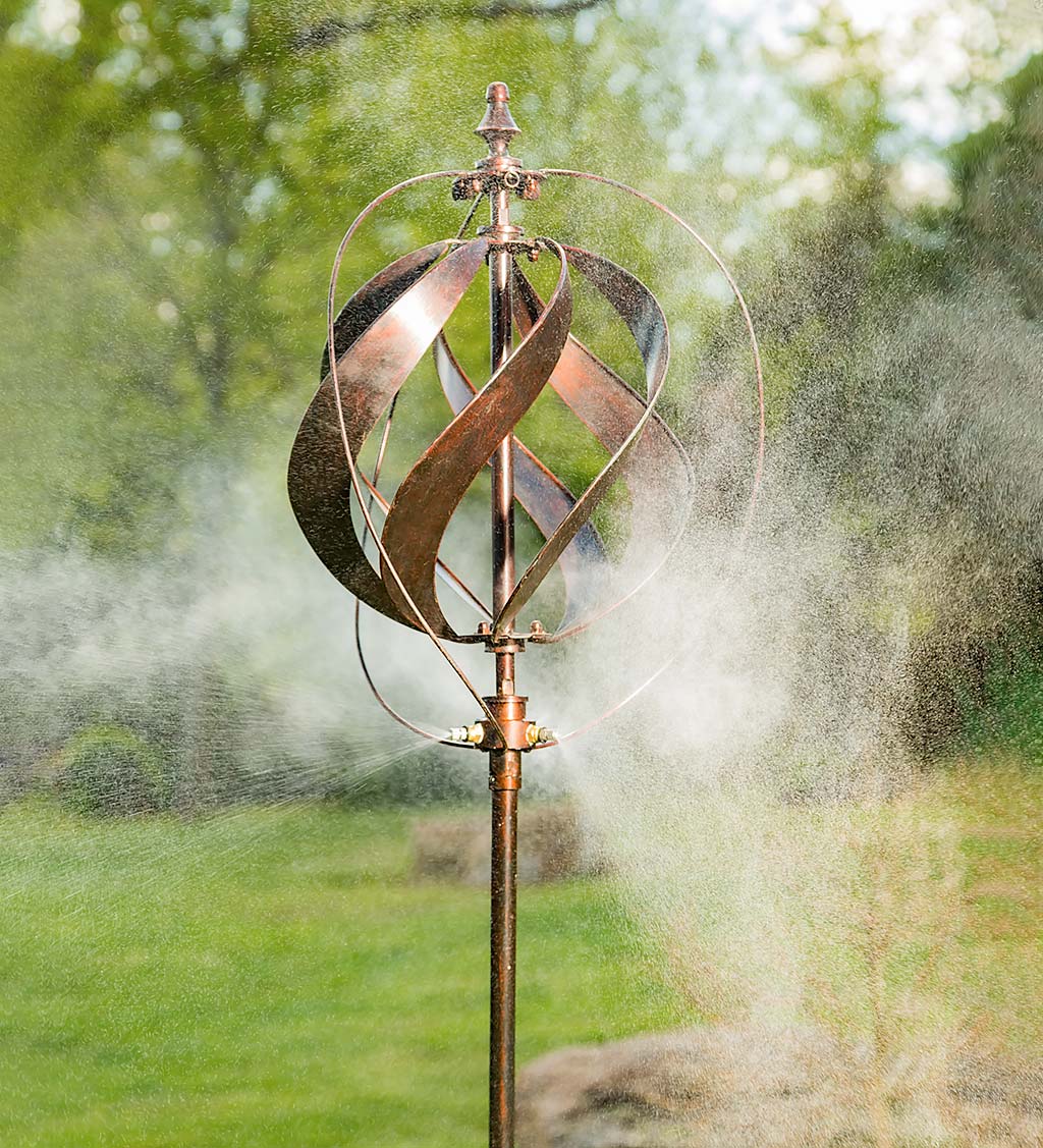 Copper Sphere Misting Wind Spinner