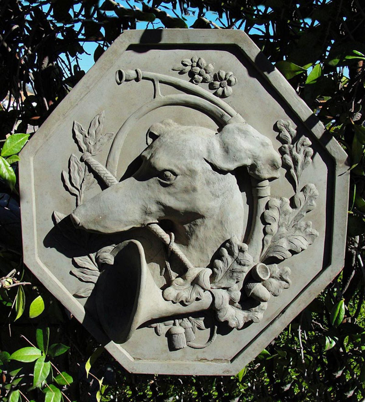 Greyhound Cast Stone Plaque