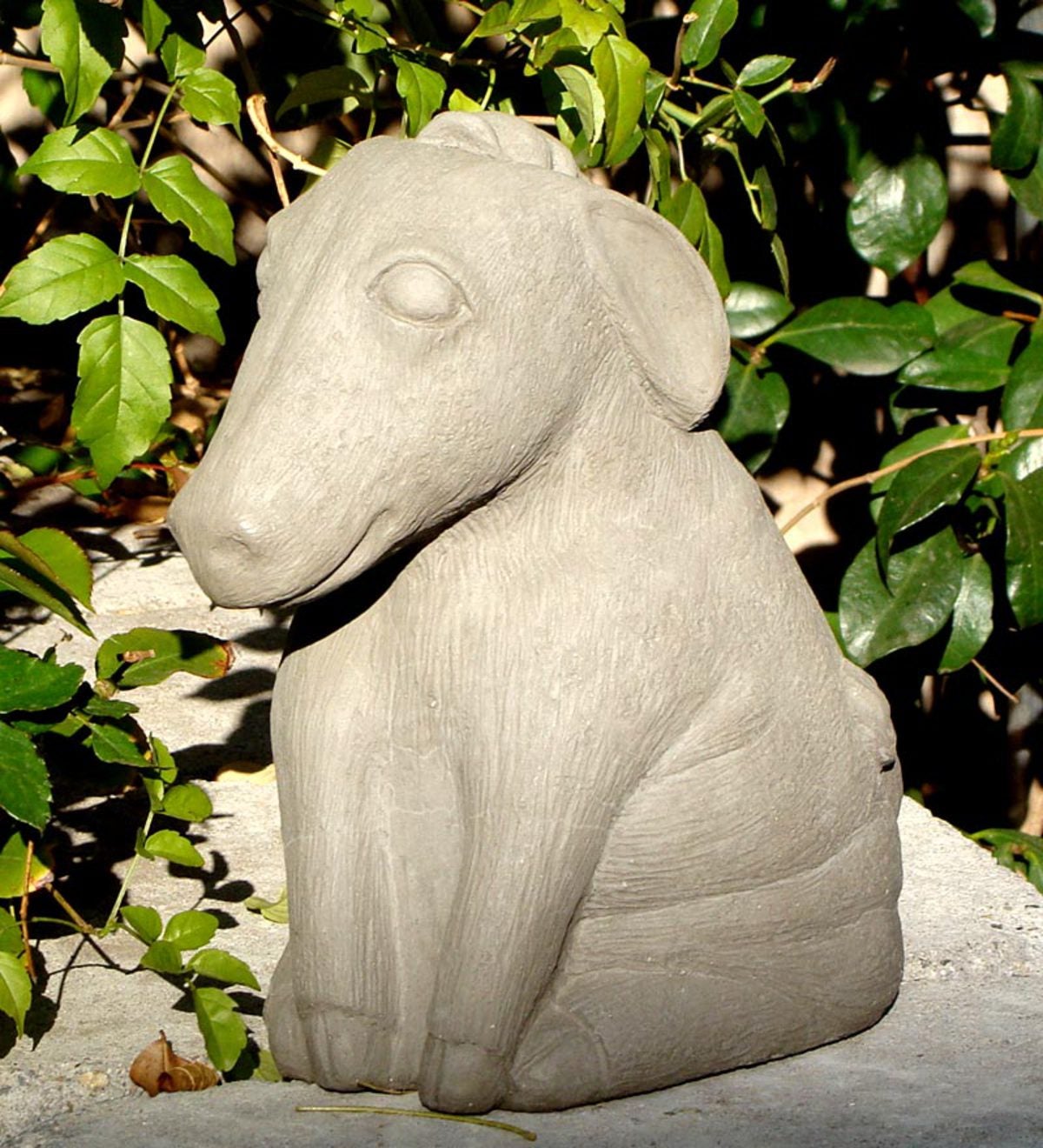 Handcrafted Stone Donkey Garden Sculpture