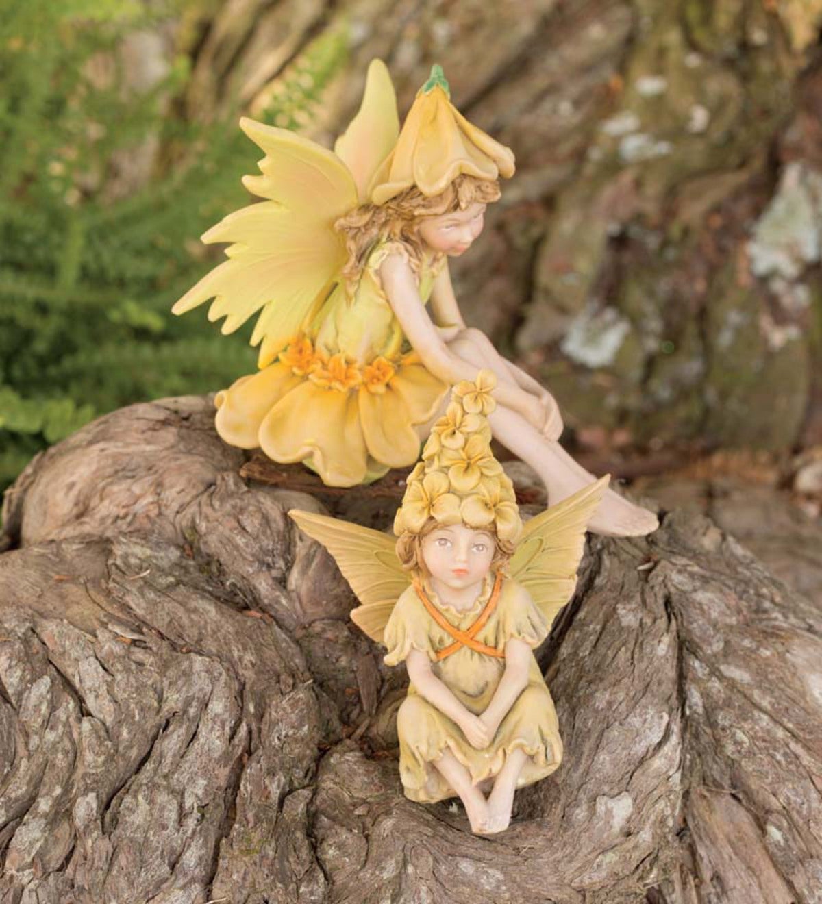Woodland Fairy Children Figurines, Set of 2
