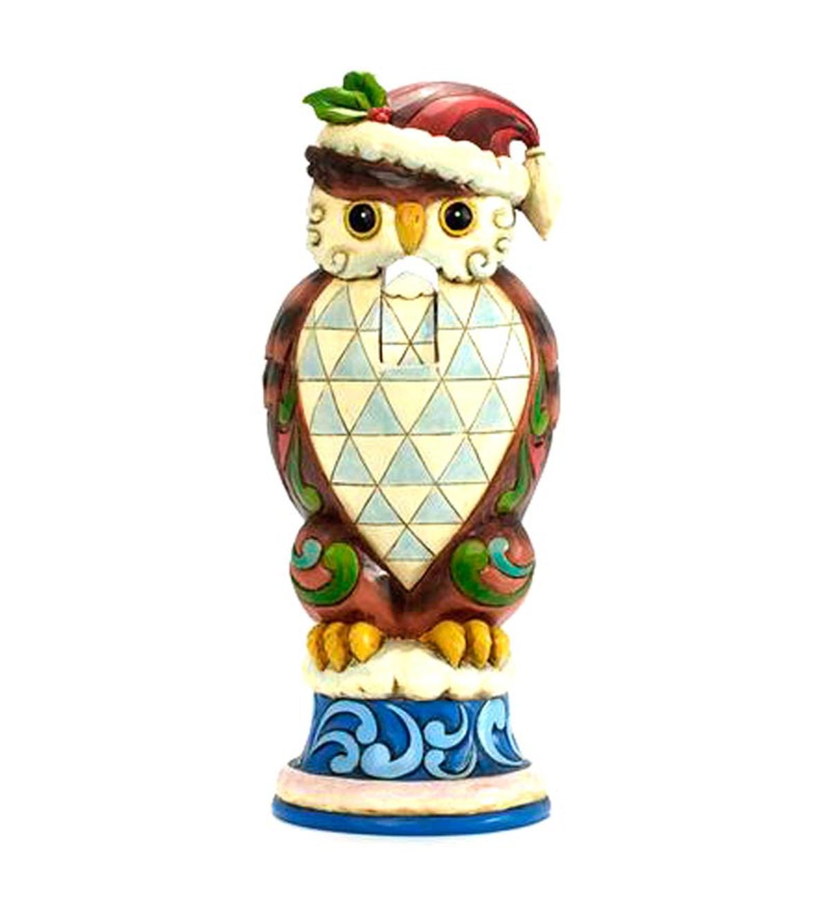 Jim Shore Christmas Owl Nutcracker Figurine