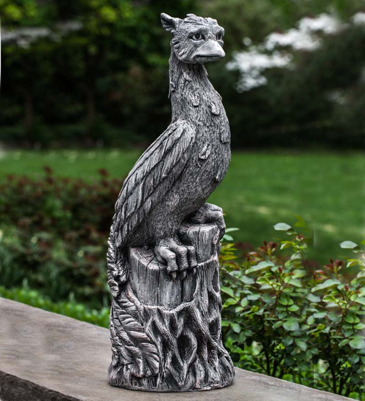 Cast Stone Phoenix Garden Statue