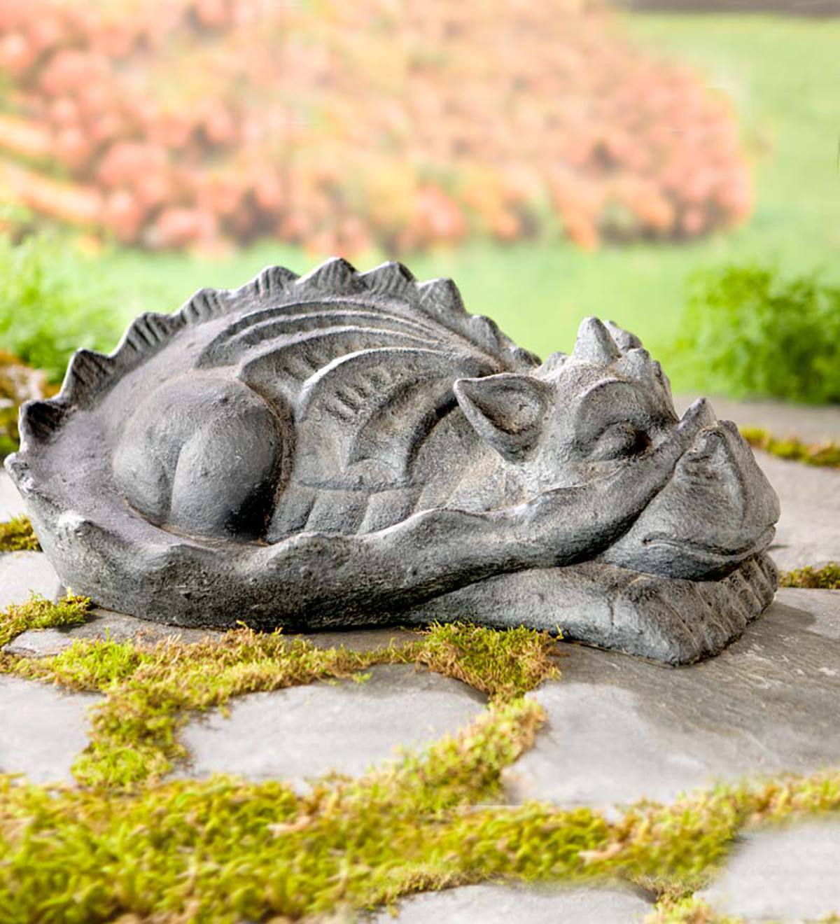 Concrete Sleeping Dragon Statue
