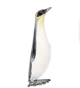 Small Metal Penguin Sculpture