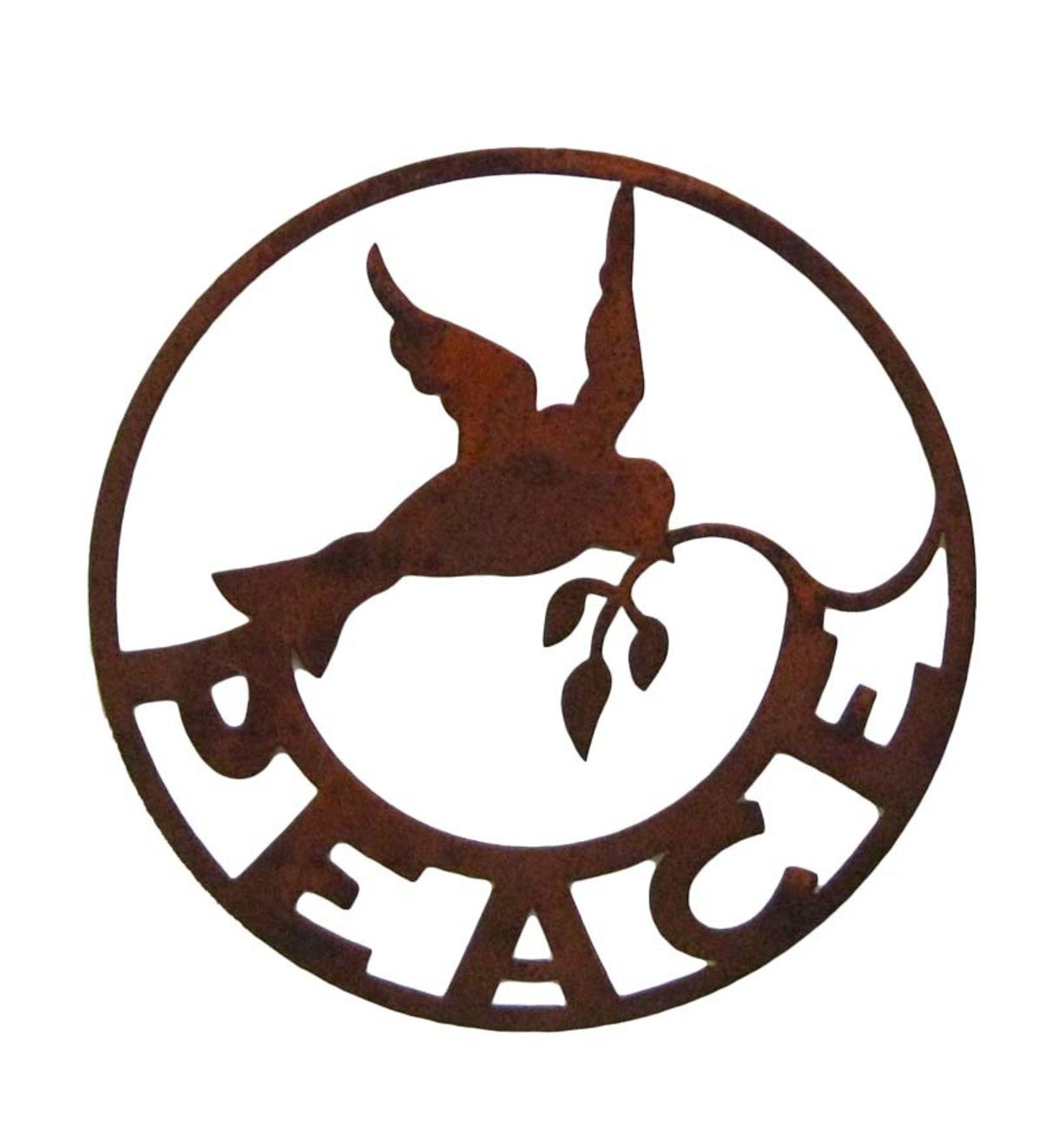 Handcrafted Metal Peace Wall Art