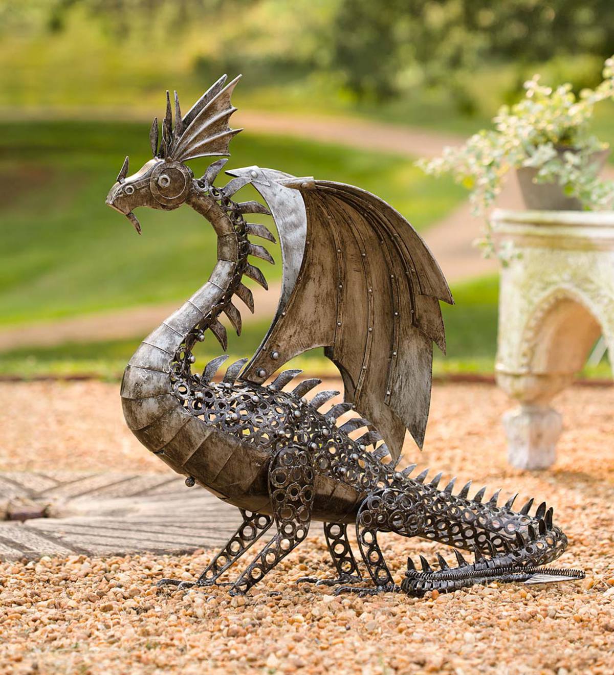 LED-Lighted Steampunk Dragon