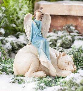 Angel on Polar Bear Statue