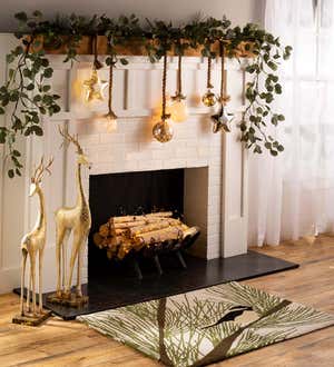 Indoor Lighted Ornaments With Hanging Rope and Integrated Timer