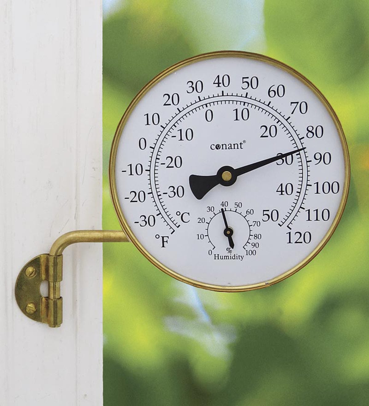 Vermont Weather Station (Brass) Thermometer / Hygrometer