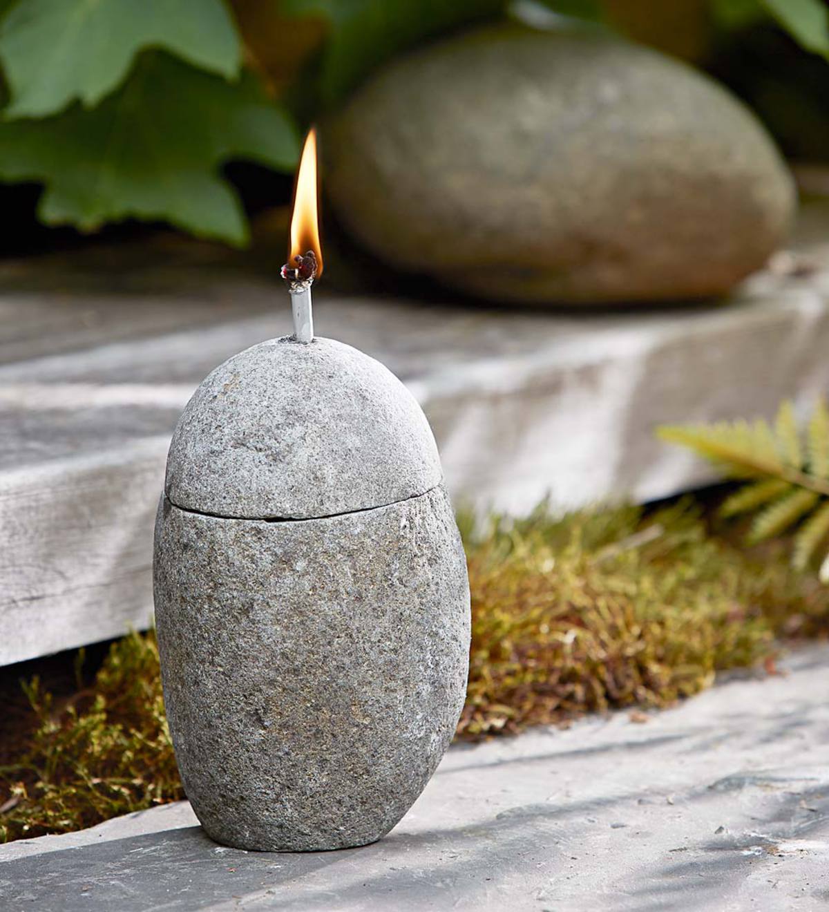 Natural Stone Oil Lamp