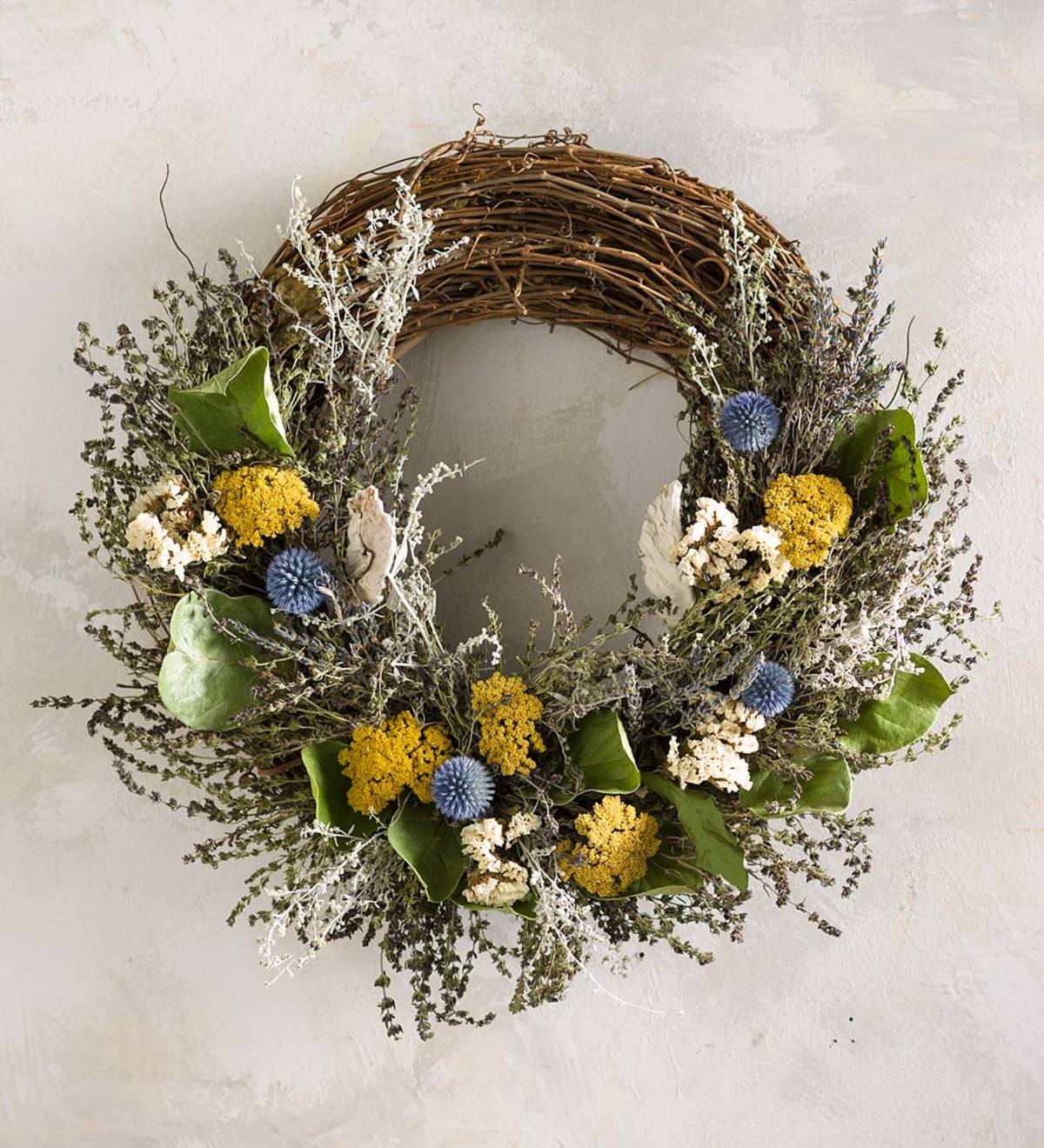 Handcrafted Yarrow and Lavender Wreath