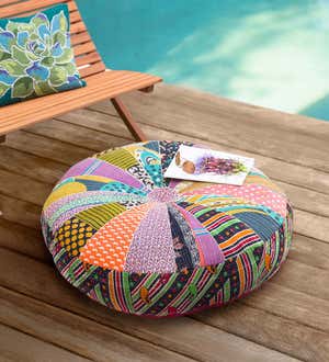Multi-Use Handcrafted Kantha Pouf