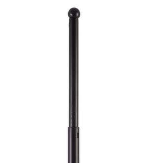 Indoor/Outdoor Adjustable Decorating Rod for Over the Table - Black