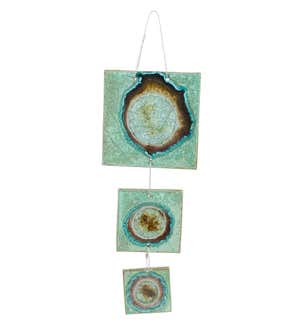3-Tiered Geode Tile Wall Hanging
