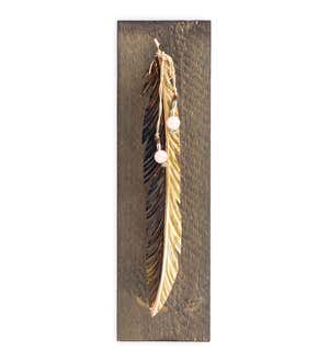Feather and Birthstone Wall Decor