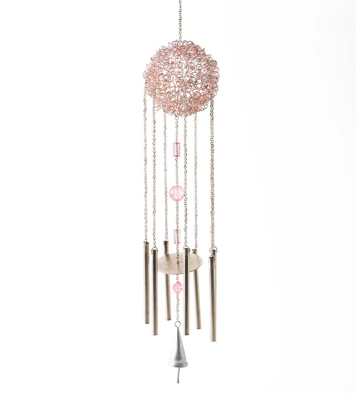 Pink Wire Ball Chime