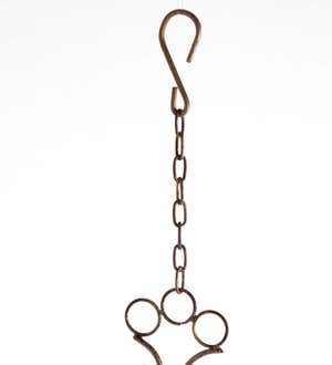 Handcrafted Five Bells and Diamonds Metal Wind Chime