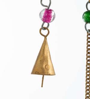 Turtle Wind Chime with Beads & Bells