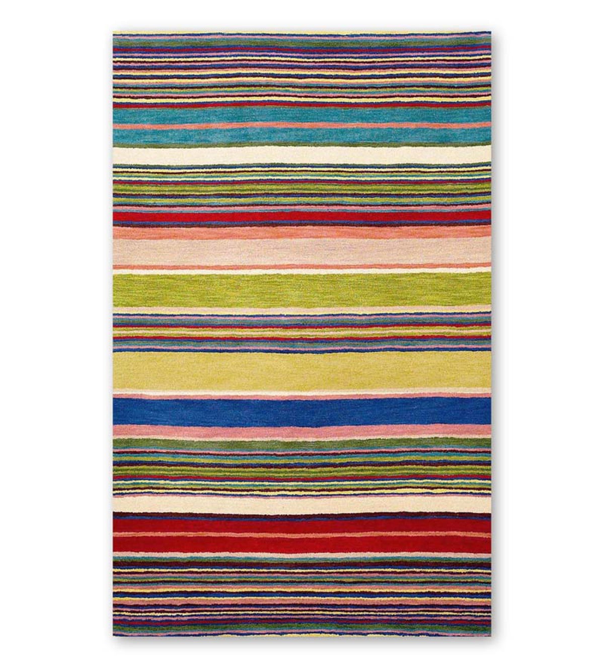 Inca Striped Handmade Wool Throw Rug