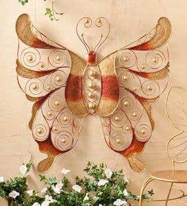 Oversize Metal Butterfly Wall Art