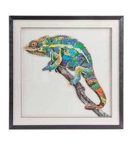 Handcrafted Chameleon Wall Art
