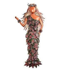 Metal Lady of the Fall Forest Wall Art