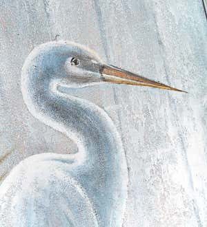 Heron Painting on Wood