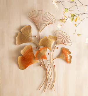 Handcrafted Ginkgo Leaves Wall Art