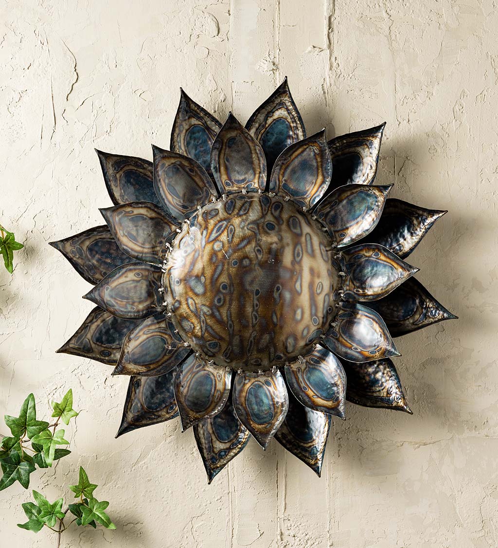 Handmade Metal Sunflower Wall Art