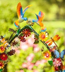 Metal Flowers, Birds and Butterflies Garden Arch