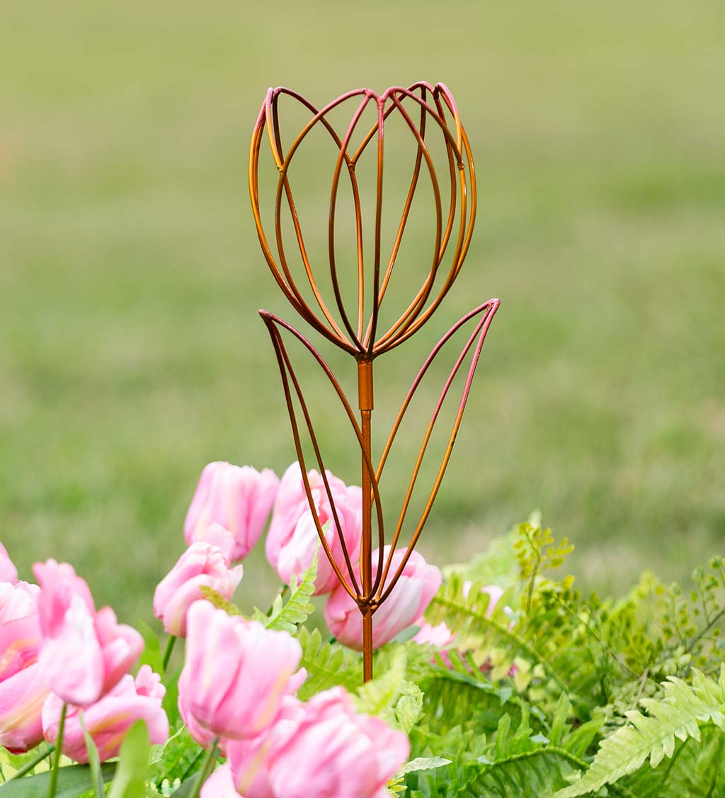 Handcrafted Metal Wire Flower Garden