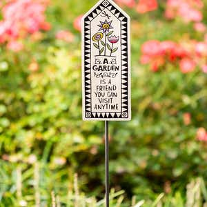 "A Garden is a Friend You Can Visit Anytime" Garden Stake