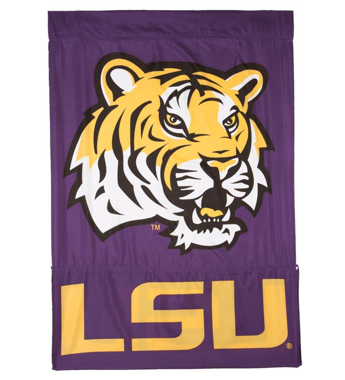 Collegiate Team-Themed Silk Screened Flag - Louisiana State