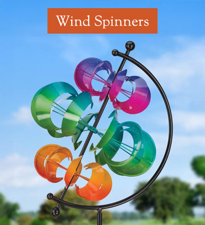 Image of Vertical Moons Wind Spinner - Wind Spinners