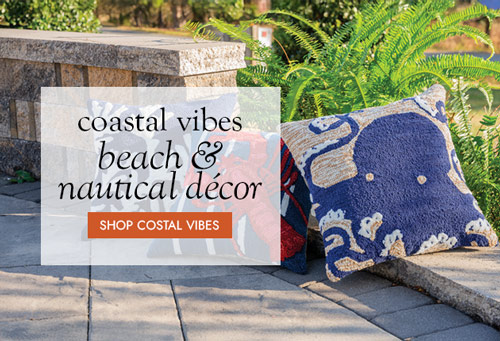image of Octopus Navy Pillow. coastal vibes - beach & nautical decor for home and garden SHOP COASTAL VIBES