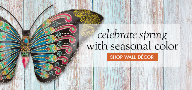Image of Henna Black and Purple Butterfly Wall Decor. celebrate spring with season color. SHOP WALL DECOR