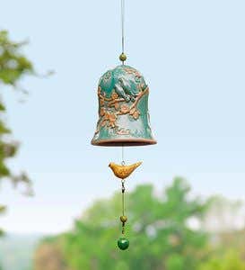 Whispering Bell Wind Chime - Blue Tree Of Life Bell
