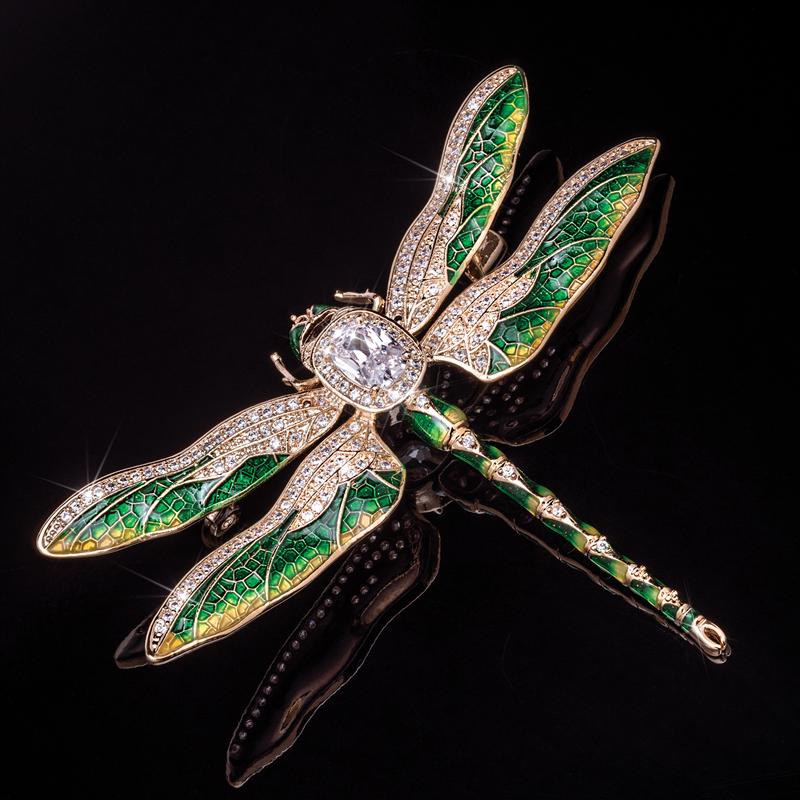 Art nouveau dragonfly brooch 2025