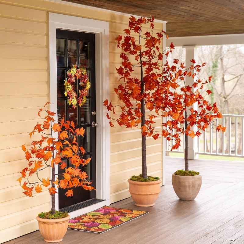 Indoor/Outdoor Electric Lighted Maple Tree, 8'H with 168 Lights