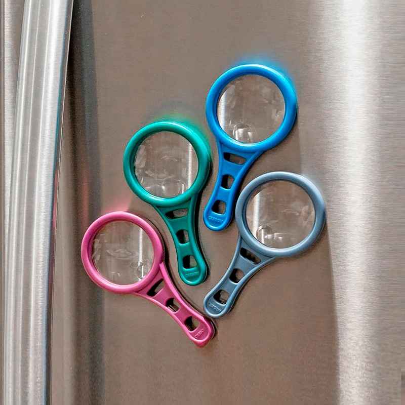 Handheld Acrylic Magnifying Glasses with Magnetic Handles, Set of 4